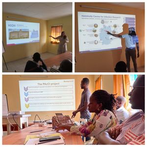 People give PowerPoint presentations